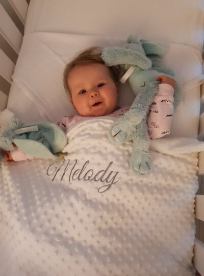 LittleLuxe Baby dekentje mint - Afbeelding 2