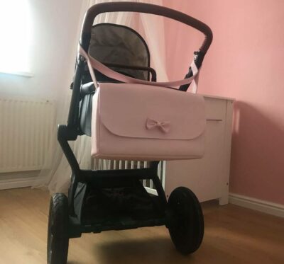 Luiertas roze flap | eventueel met naam geborduurd - Afbeelding 2