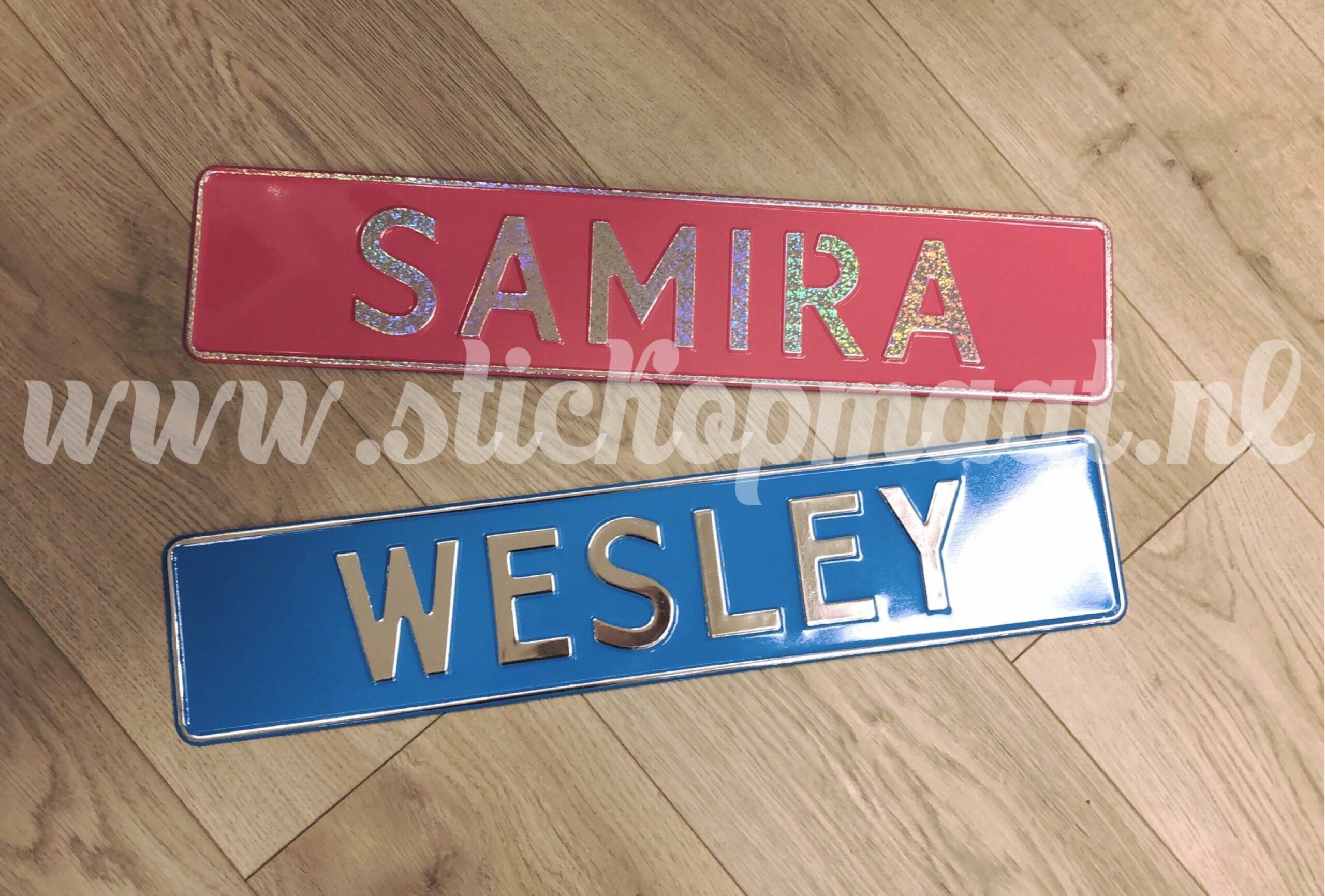 fun-kentekenplaat-naam-glitter