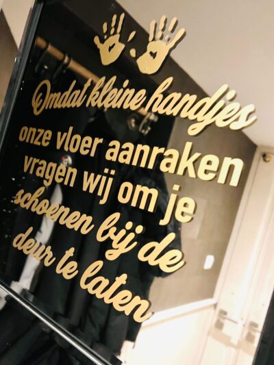 sticker "omdat kleine handjes..." - Afbeelding 3