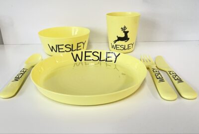 kinderservies met naam kerst - Afbeelding 3