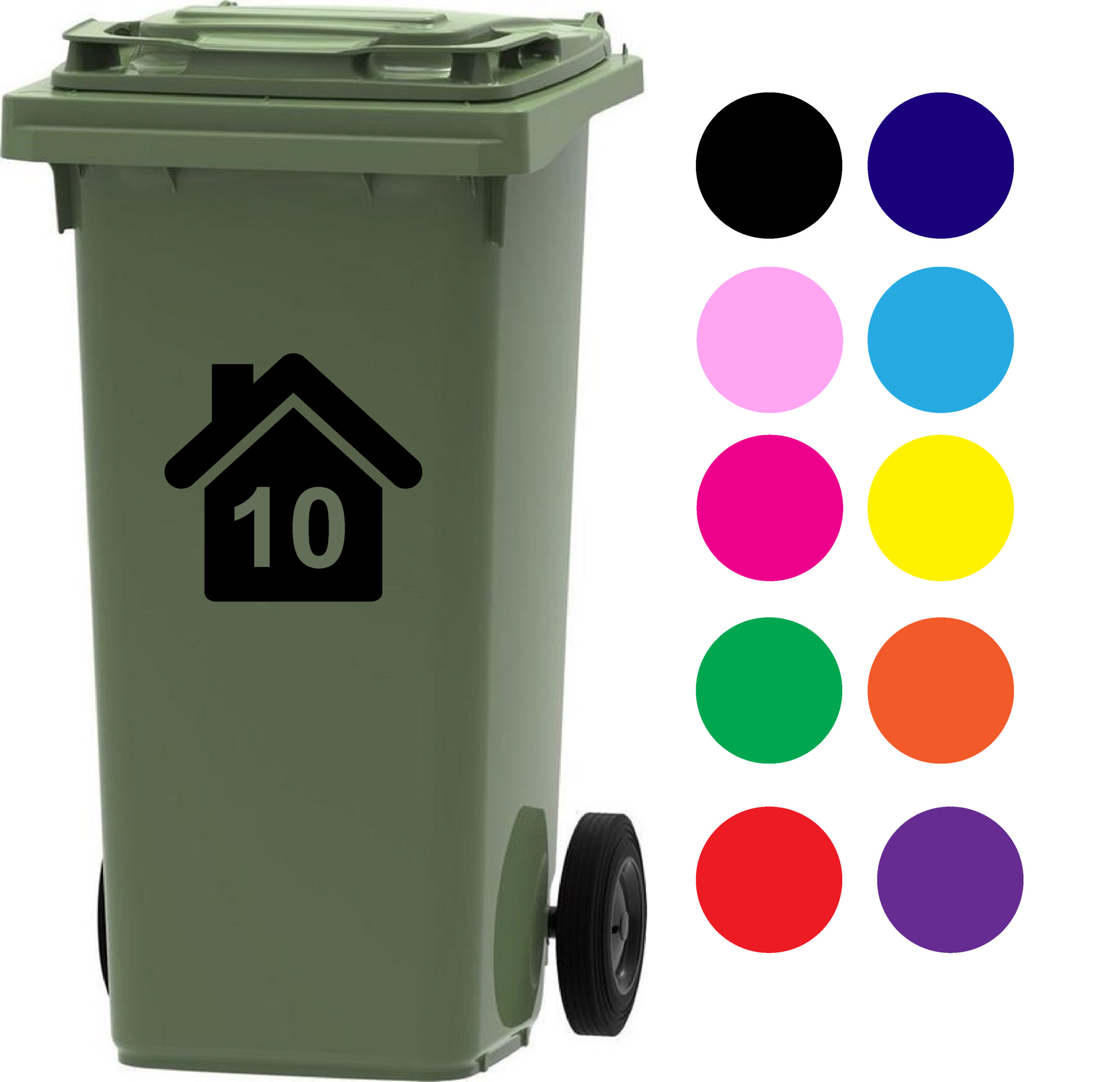klinker Verlichting stam kliko container sticker huisje kleur naar keuze - Stickers op maat