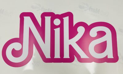 Naamsticker Barbie - Afbeelding 2