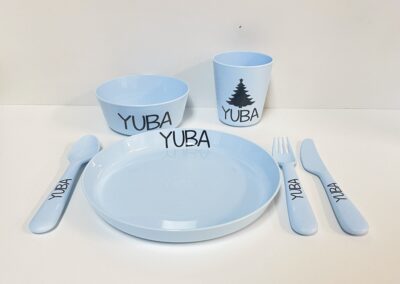 kinderservies met naam kerst - Afbeelding 2