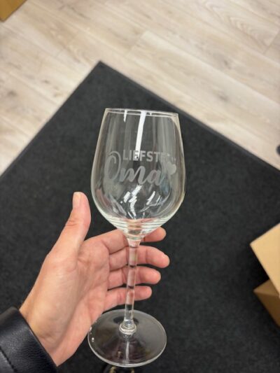 Wijnglas Liefste Oma/Mama - Afbeelding 2